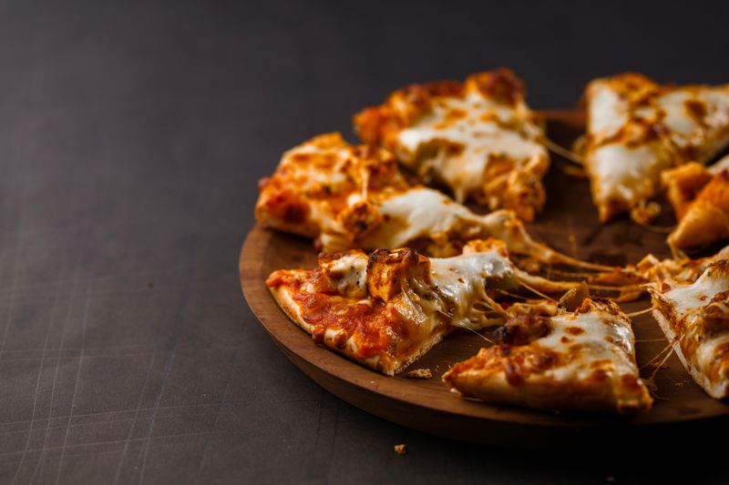 Baked Ziti with bubbling cheese at Jet's pizza