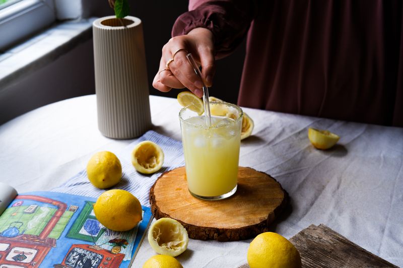 Fresh squeezed lemonade at Jet's pizza