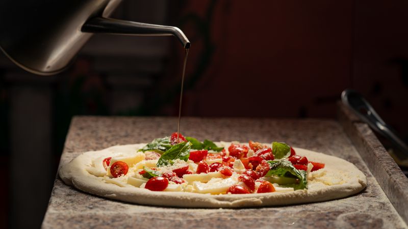 Fresh pizza ingredients at Jet's pizza