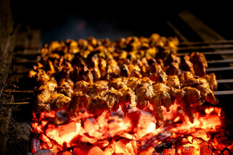 BBQ Chicken Ranch jet's pizza with grilled chicken and ranch drizzle